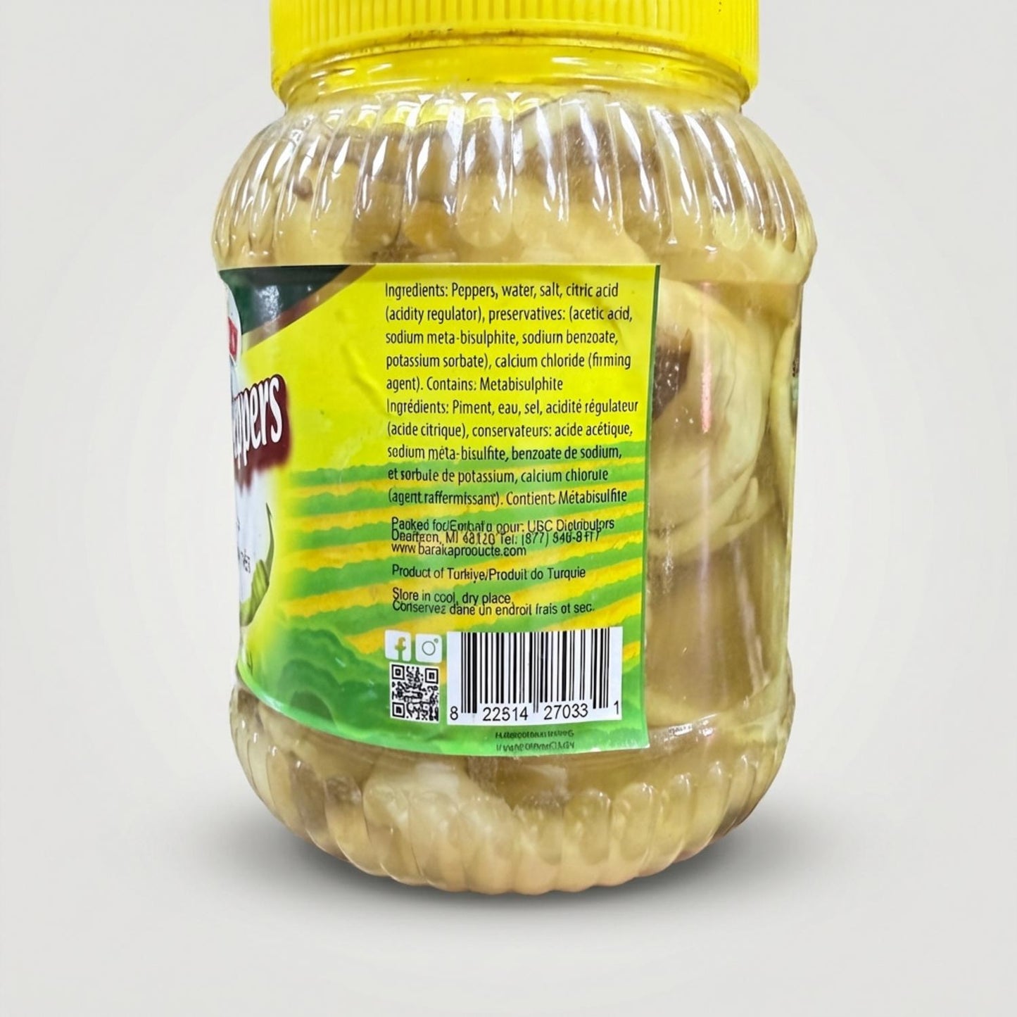 Lombardi Pickled Peppers (1400g)
