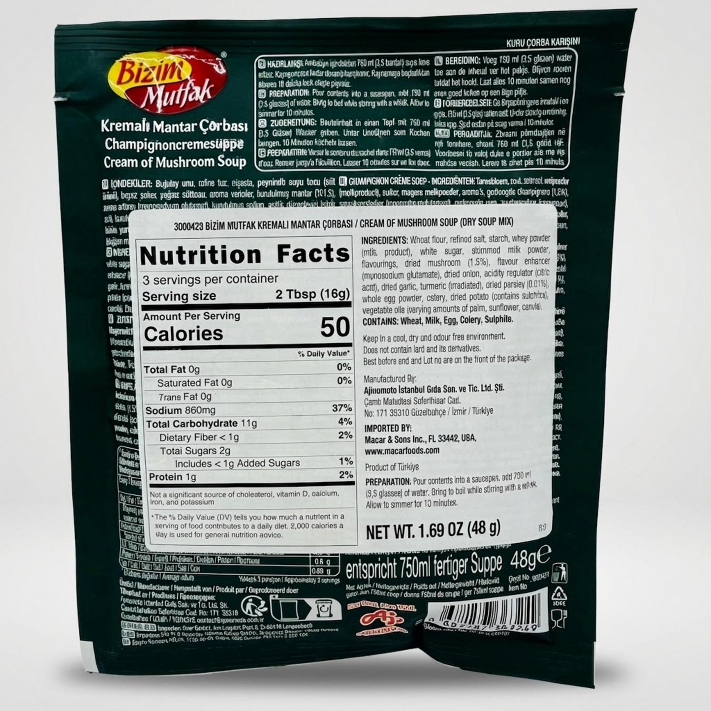 Kremali Mantar Çorbası (50g)