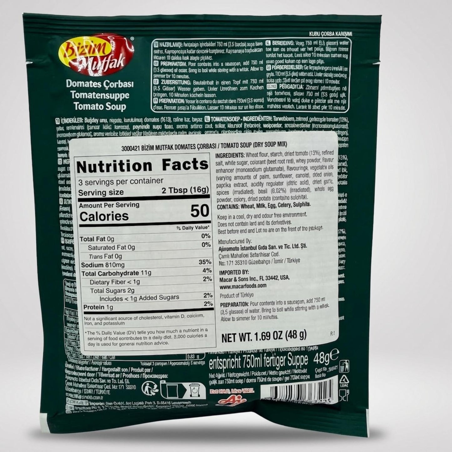 Domates Çorbası Tomato Soup (50g)