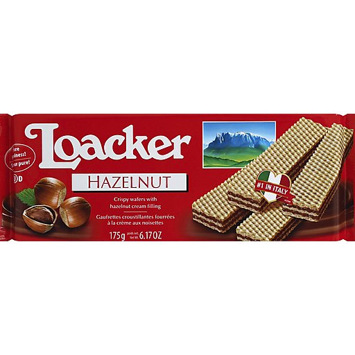 Loacker Hazelnut Cream Wafers – 175g Crispy Snack from Italy