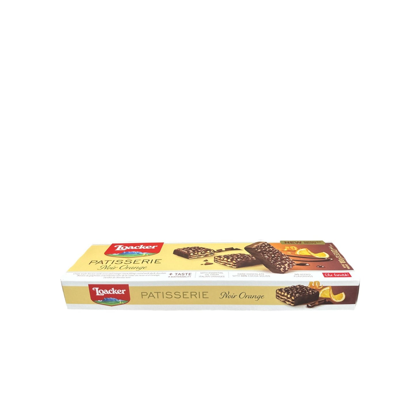 Loacker Patisserie Noir Orange – Dark Chocolate Wafer