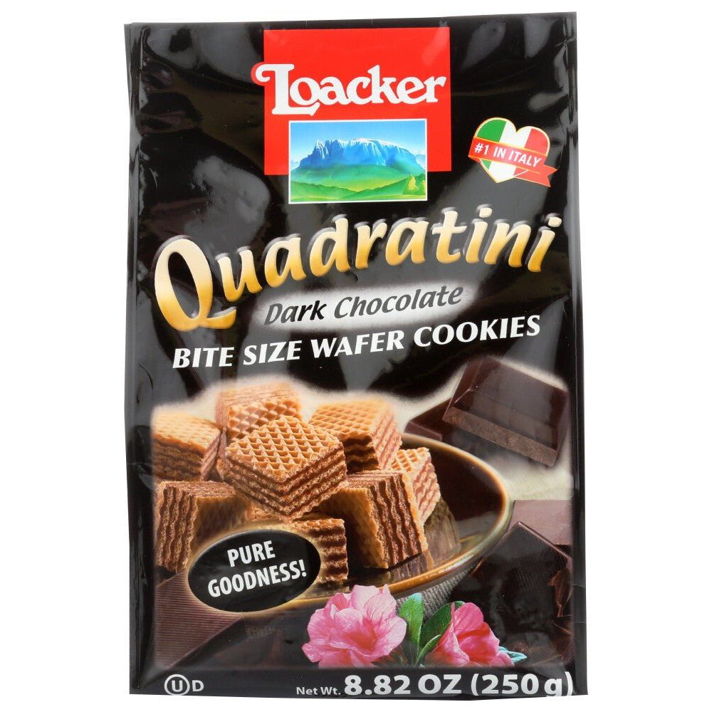 Loacker Quadratini Dark Chocolate Wafer Cookies – 8.82 oz