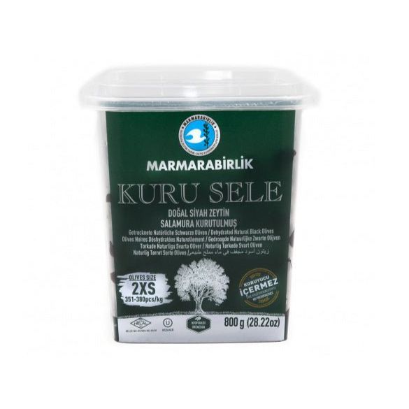 Matiz Marmarabirlik Dry Black Olives 2XS – 800g