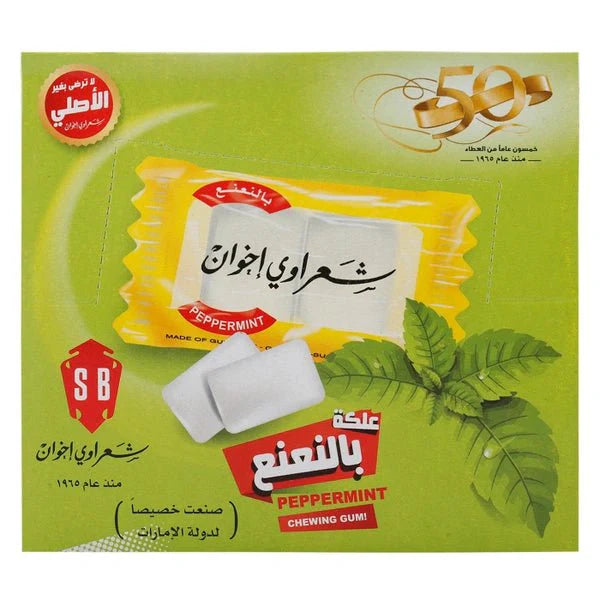 Shaarawi Bros Peppermint Flavour Chewing Gum 2.9 Gr