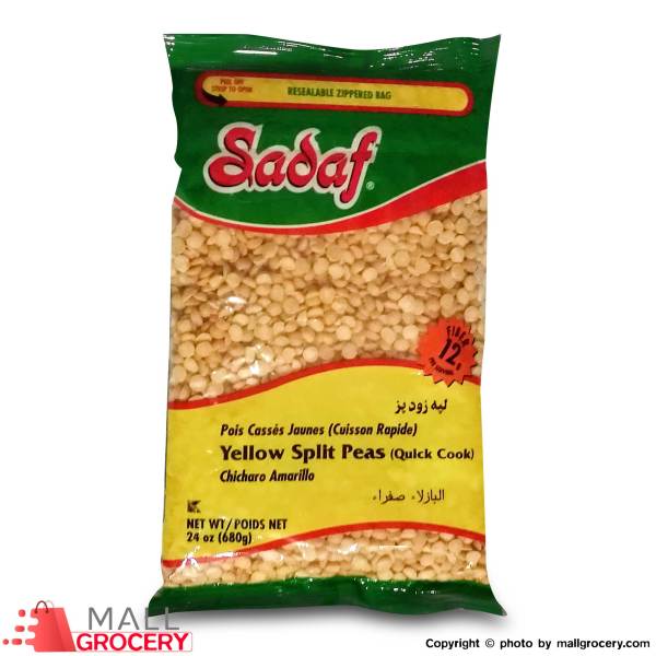 Sadaf Yellow Split Peas – 24oz Fast Cooking Kosher