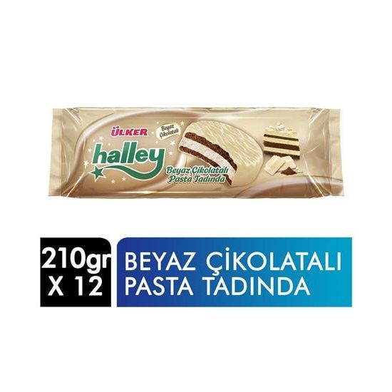 Ülker Halley Beyaz Çi̇koltali Pasta Tadinda 210 Gr