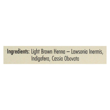 Rainbow Henna Hair Color & Conditioner, Light Brown 4 Oz