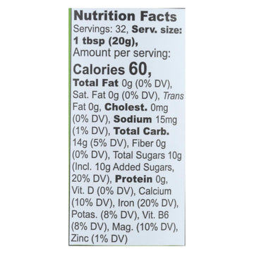 Organic Blackstrap Molasses, Unsulphured, 16oz, 12-Pack