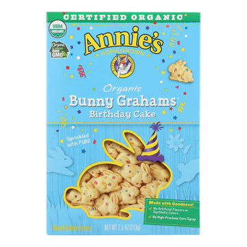 Annie's Organic Birthday Cake Bunny Grahams, 12-Pack