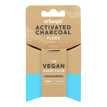 Dr. Tung's - Floss Activated Charcoal - Case Of 6 - 30 Yrd