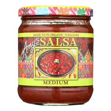 Amy's Medium Salsa, Organic, Case of 6, 14.7 Oz