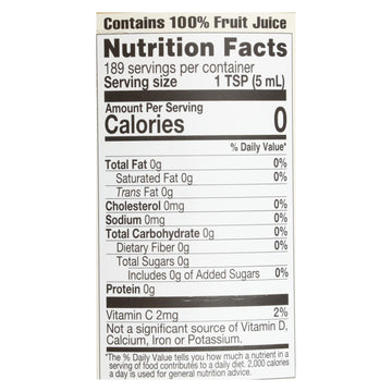 Lakewood Organic Pure Lemon Juice, 32 fl oz, 6-Pack