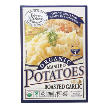 Edward & Sons Organic Roasted Garlic Mashed Potatoes 6-pk