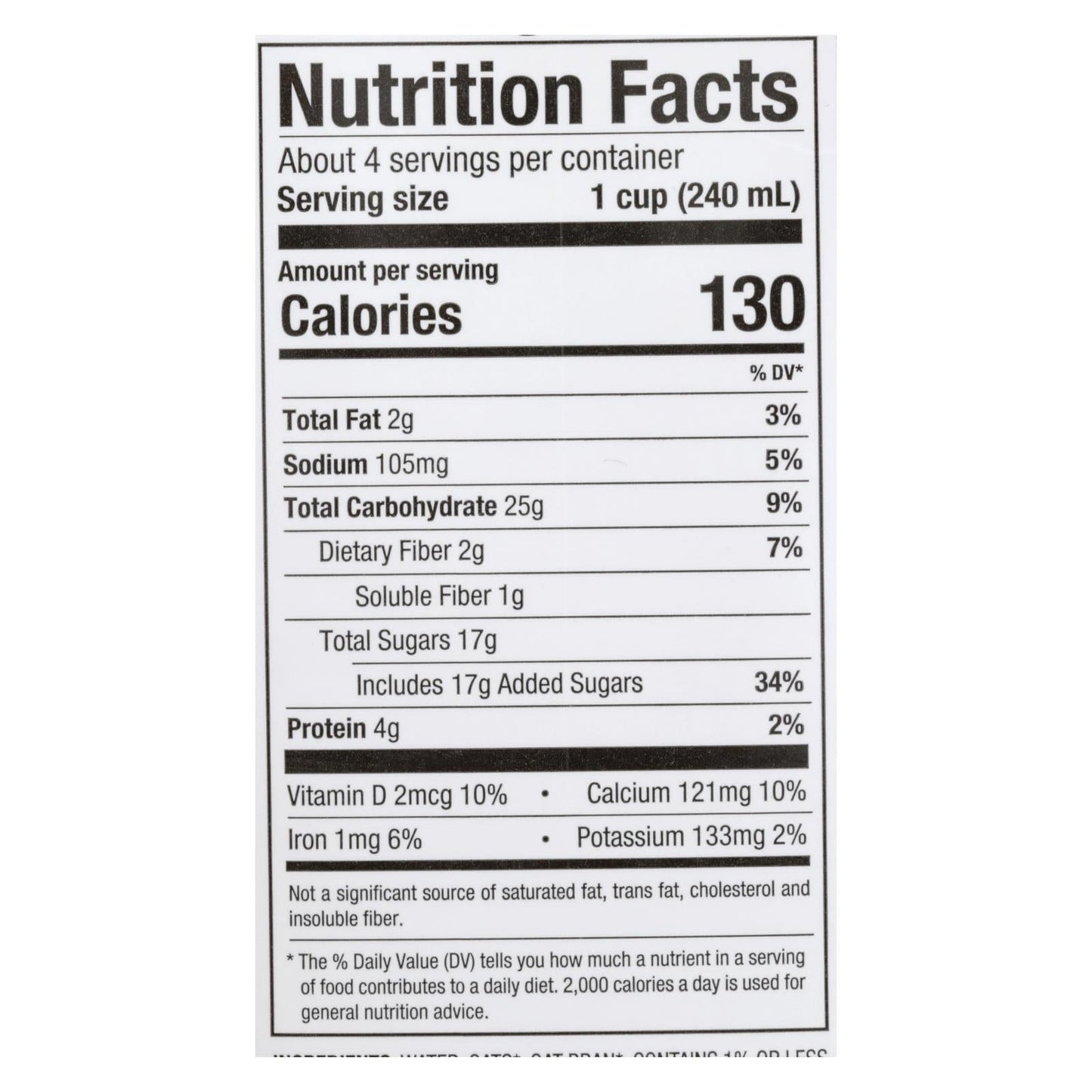 Pacific Natural Organic Oat Milk, 32oz, Case of 12