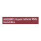 Lundberg Organic White Basmati Rice, 6 Pack, 2 lb Each