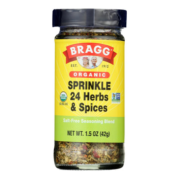 Organic Bragg Sprinkle: Natural Herbs & Spices, 1.5 Oz, 12-Pack