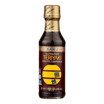 San-J Teriyaki Cooking Sauce, 10 Fl Oz, Pack of 6