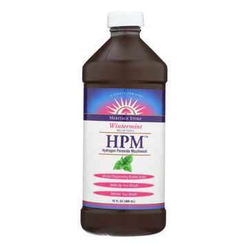 Heritage Wintermint Hydrogen Peroxide Mouthwash - 16 oz