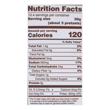 Unique Pretzels - Original Splits - 11 Oz, Case of 12