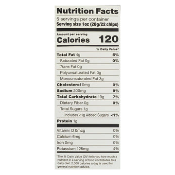 Popchips Sea Salt & Vinegar Chips, 12-Pack, 5 oz Each