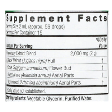 Black Walnut & Wormwood Complex, Alcohol-Free, 1 Fl Oz