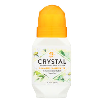 Crystal Essence Roll-on Deodorant Chamomile Green Tea 2.25oz