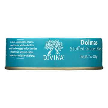 Divina - Dolmas Stuffed Grape Leaves - Case Of 12 - 7 Oz.