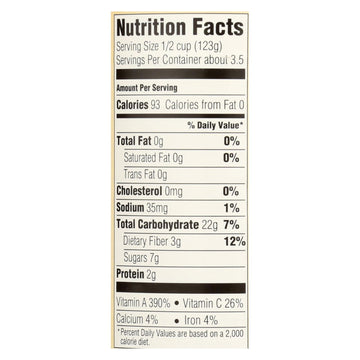 Organic Sweet Potato Puree, 15 oz (Case of 12)