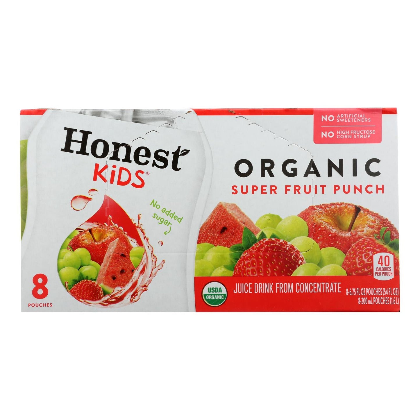 Honest Kids Super Fruit Punch - Case Of 4 - 6.75 Fl Oz