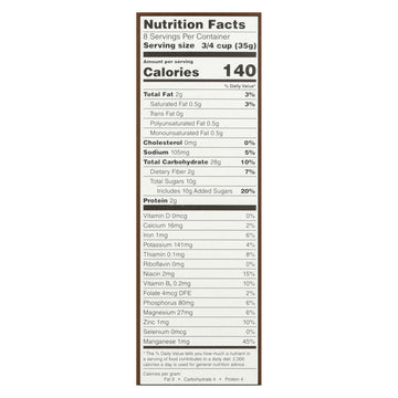 One Degree Organic Sprouted Brown Rice Cacao Crisps 6x10oz