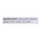 One Degree Organic Sprouted Steel Cut Oats, 4 Pack - 24 Oz