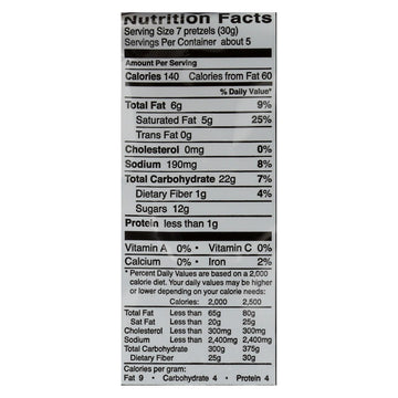Glutino Pretzels - Chocolate Covered - Case of 12 - 5.5 oz.