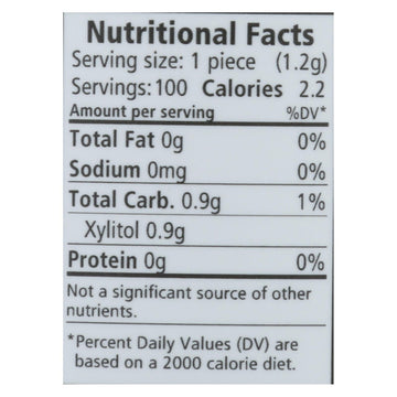 Spry Chewing Gum - Xylitol - Spearmint - 100 Count - 1 Each