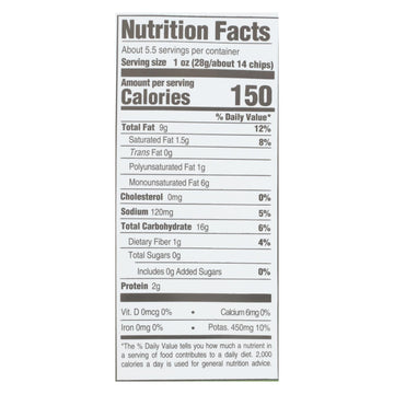 Boulder Canyon Avocado Oil Sea Salt Chips, 12-pack, 5.25 oz