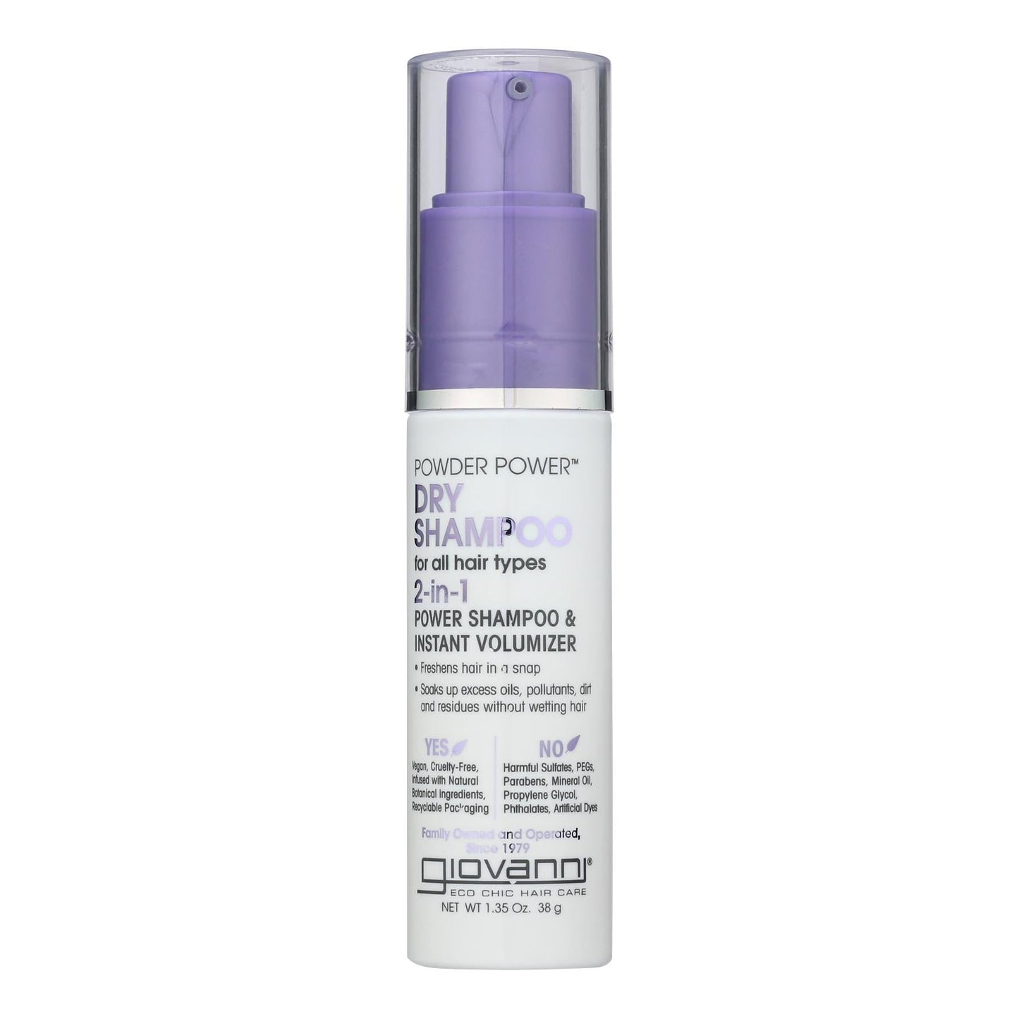 Giovanni Dry Shampoo Powder Spray - 1.35 Oz