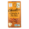 Chocolove Dark Chocolate Almond Sea Salt Bars, 3.2 oz, 12-Pack