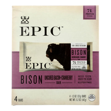 Epic - Bar Bison Uncrd Bcn Crbry - Case of 8-5.2 OZ