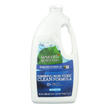 Seventh Generation Free Clear Dishwasher Gel, 6x42 Fl Oz
