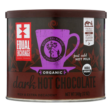 Equal Exchange Organic Dark Hot Chocolate, 6-Pack, 12 Oz