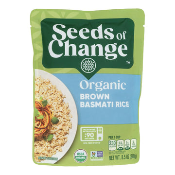 Organic Rishikesh Brown Basmati Rice, 12 Pack (8.5 Oz Each)