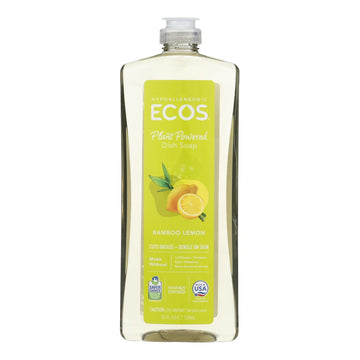 Eco Dish Soap - Bamboo Lemon, Case of 6, 25 Fl Oz Each