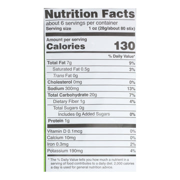Good Health Sea Salt Veggie Stix  - Case Of 10 - 6.25 Oz