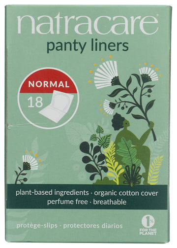 Natracare Panty Liner - Normal Wrapped - 18 Ct