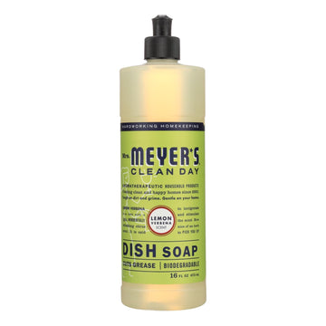 Mrs. Meyer's Lemon Verbena Dish Soap, 16 oz, Case of 6