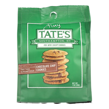 Tate's Crispy Mini Chocolate Chip Cookies - 12 Pack, 1 Oz Each