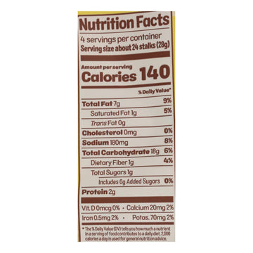 Cauliflower Stalks Sea Salt, 4 oz, Case of 12