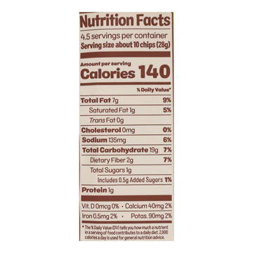Cauliflower Nacho Tortilla Chips, 12-Pack, 4.5 oz Each