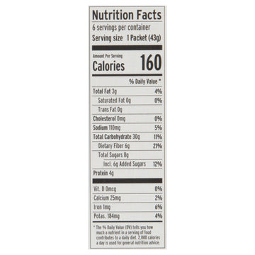 Purely Elizabeth Blueberry Oatmeal 6 Pack - 9.12 OZ Each