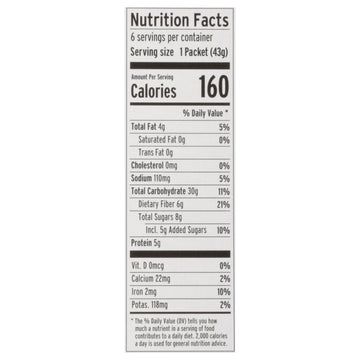 Purely Elizabeth Sugar-Free Banana Nut Oatmeal - 6 Pack