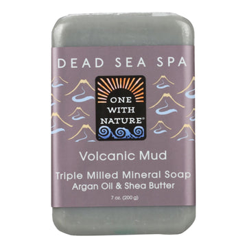 One With Nature - Bar Soap Volcanic Mud - 1 Each 1-7 Oz